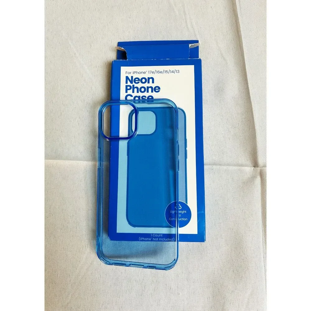 Blue Clear Phone Case